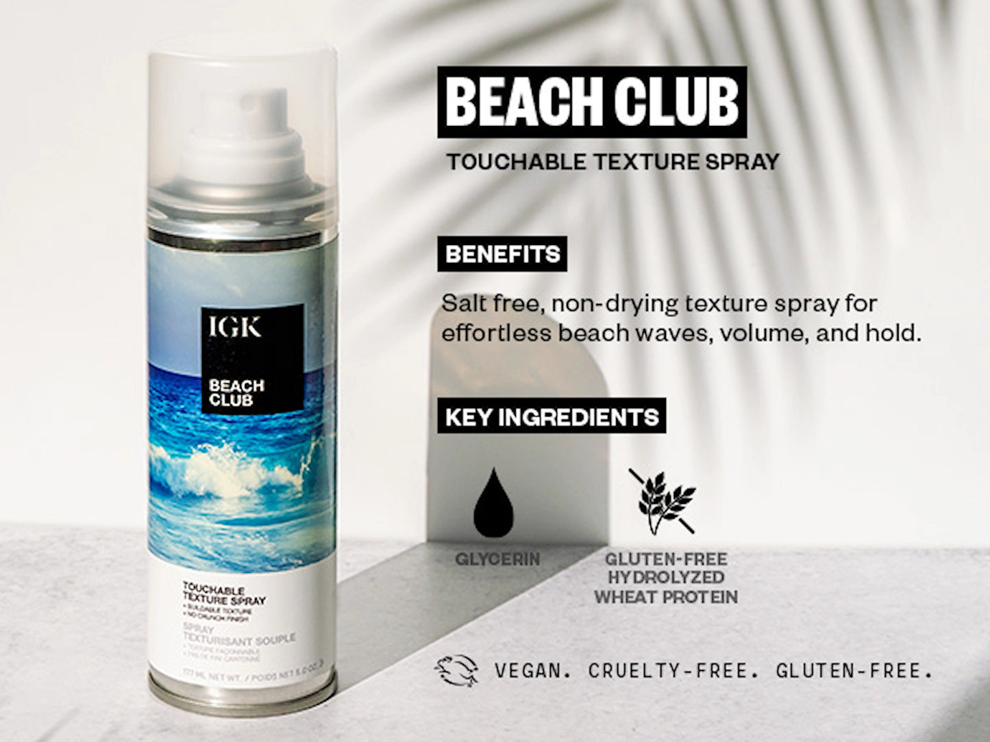 IGK BEACH CLUB TEXTURE SPRAY 177ML