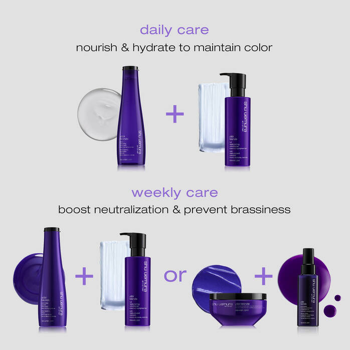 YŪBI BLONDE ANTI-BRASS PURPLE SHAMPOO 300ML